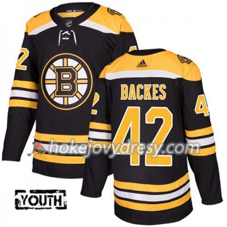 Dětské Hokejový Dres Boston Bruins David Backes 42 Adidas 2017-2018 Černá Authentic